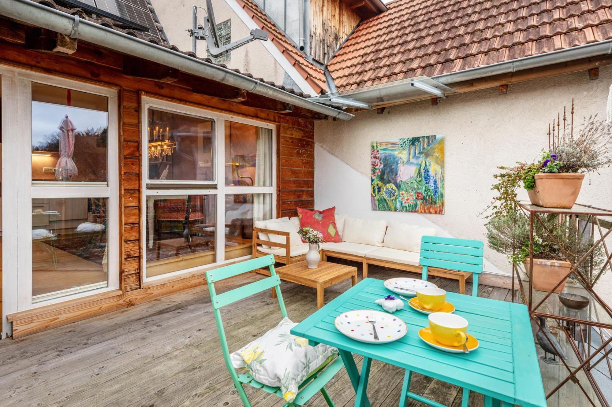 Haus Der Malerin Andrea Gawaz Lägenhet Mullheim  Exteriör bild