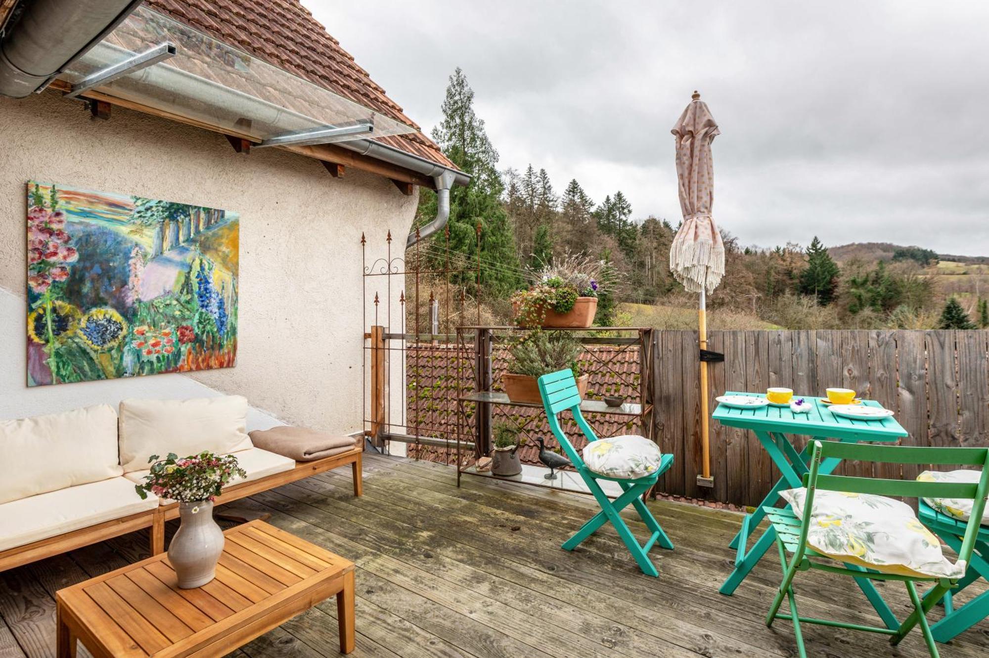 Haus Der Malerin Andrea Gawaz Lägenhet Mullheim  Exteriör bild