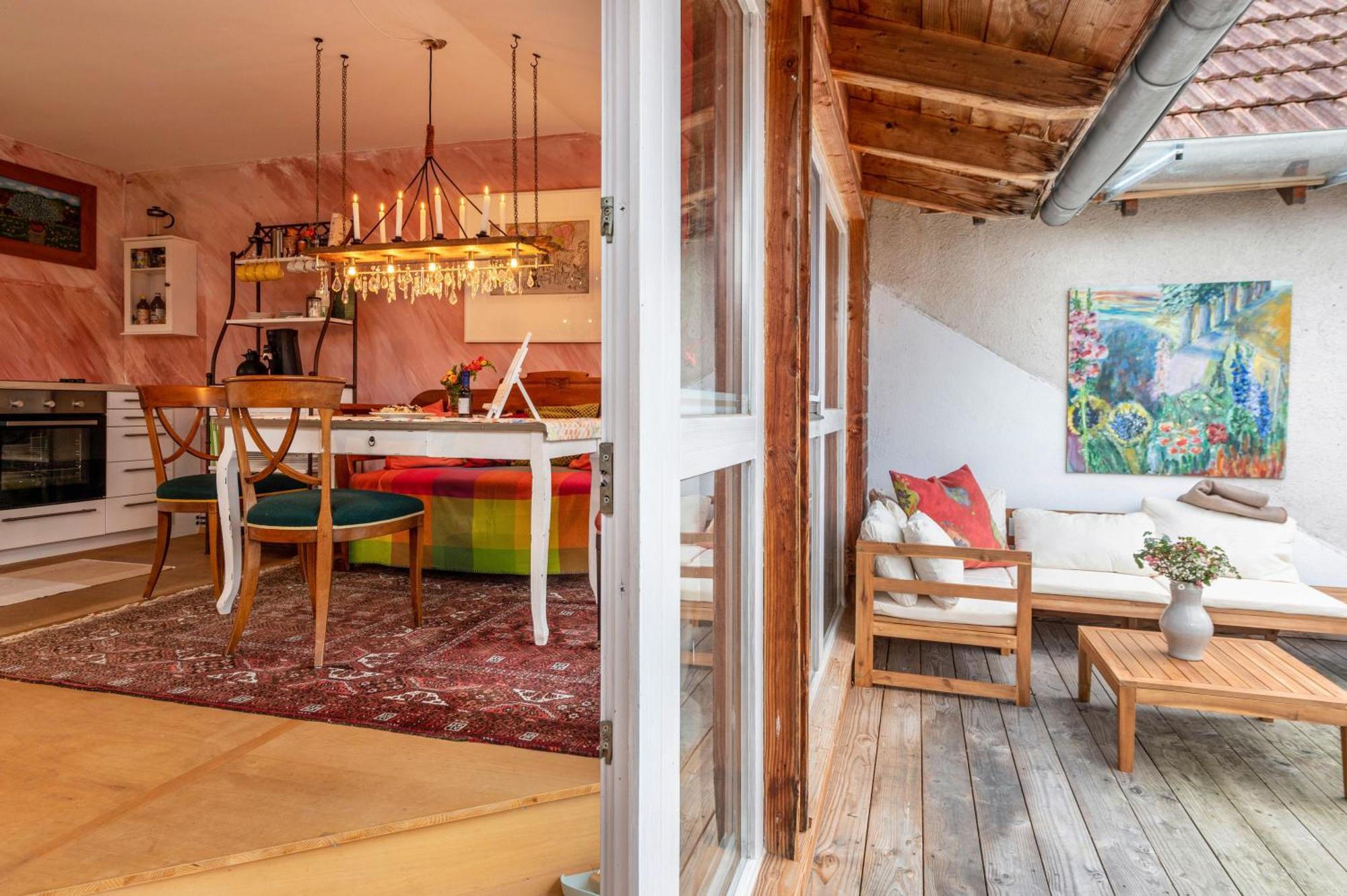 Haus Der Malerin Andrea Gawaz Lägenhet Mullheim  Exteriör bild